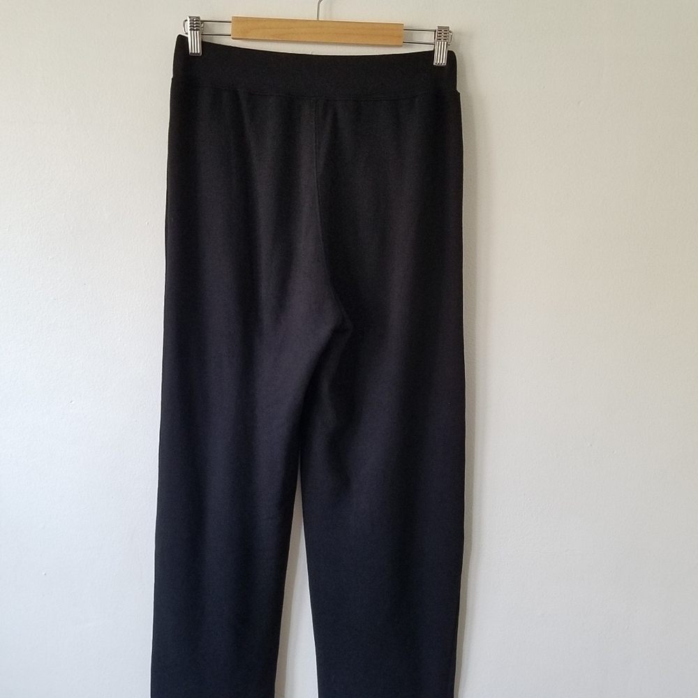 𝅺Aritzia Wilfred Free Black Zipper Pockets Wide Leg High Rise Sweatpants M - Picture 5 of 11